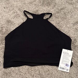 Lululemon Nulu high neck mesh hem tank size XL